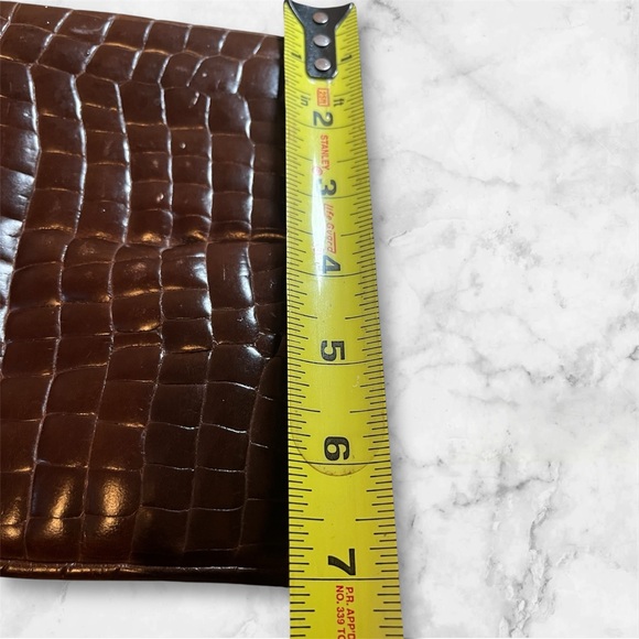 Via Spiga Leather Croc Heeled Boots Made in Italy Size 7 - Picture 7 of 10